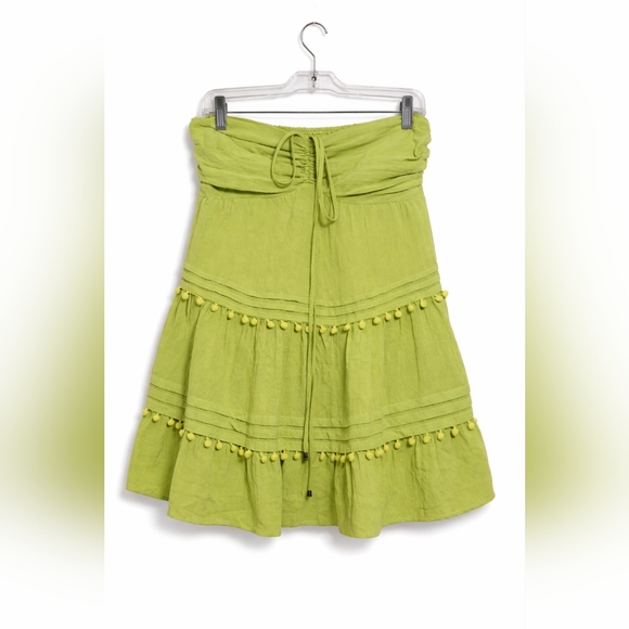 Mustard Seed Light Green "Meet For Drinks" Halter Mini Dress Size Medium - Picture 7 of 10